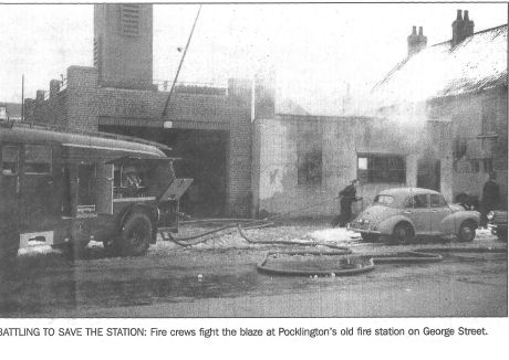 Pocklington fire station fire 1966