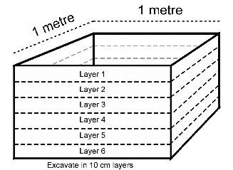Layers in a Test Pit