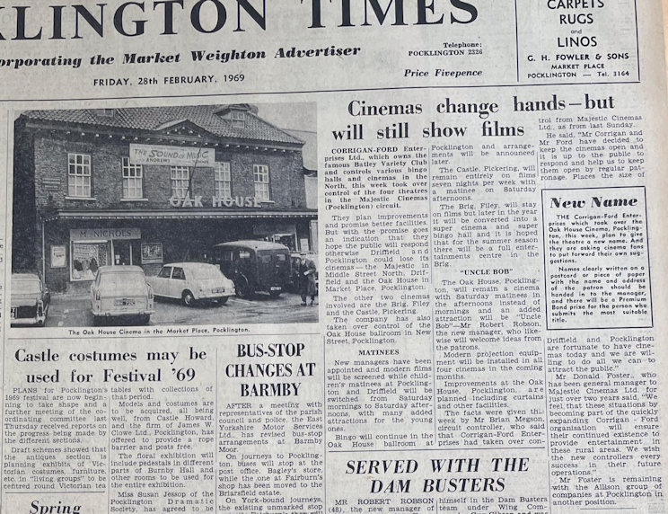 Pocklington History - Pocklington Cinemas