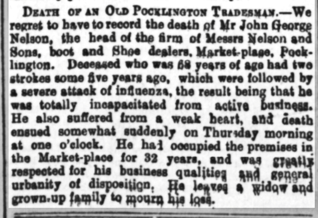 John George Nelson obit